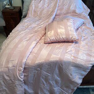 Satin Bedding Set - Queen - Pink